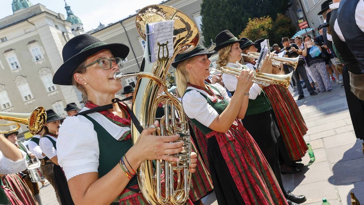 Für die musikalische Umrahmung sorgte die Marktmusikkapelle Grödig. 