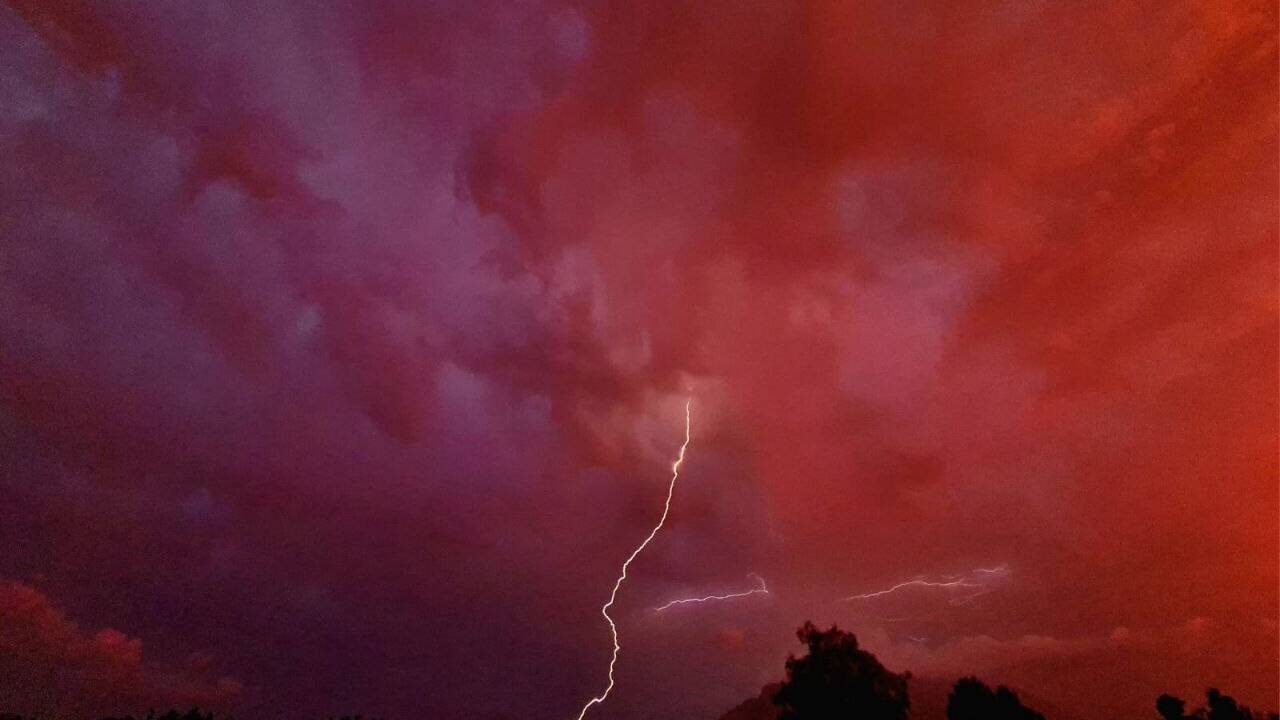 ... folgten Blitze, Regen und Donner. 