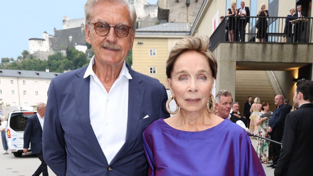  Sven Hansen Höchstädt und Schauspielerin Monika Peitsch.  