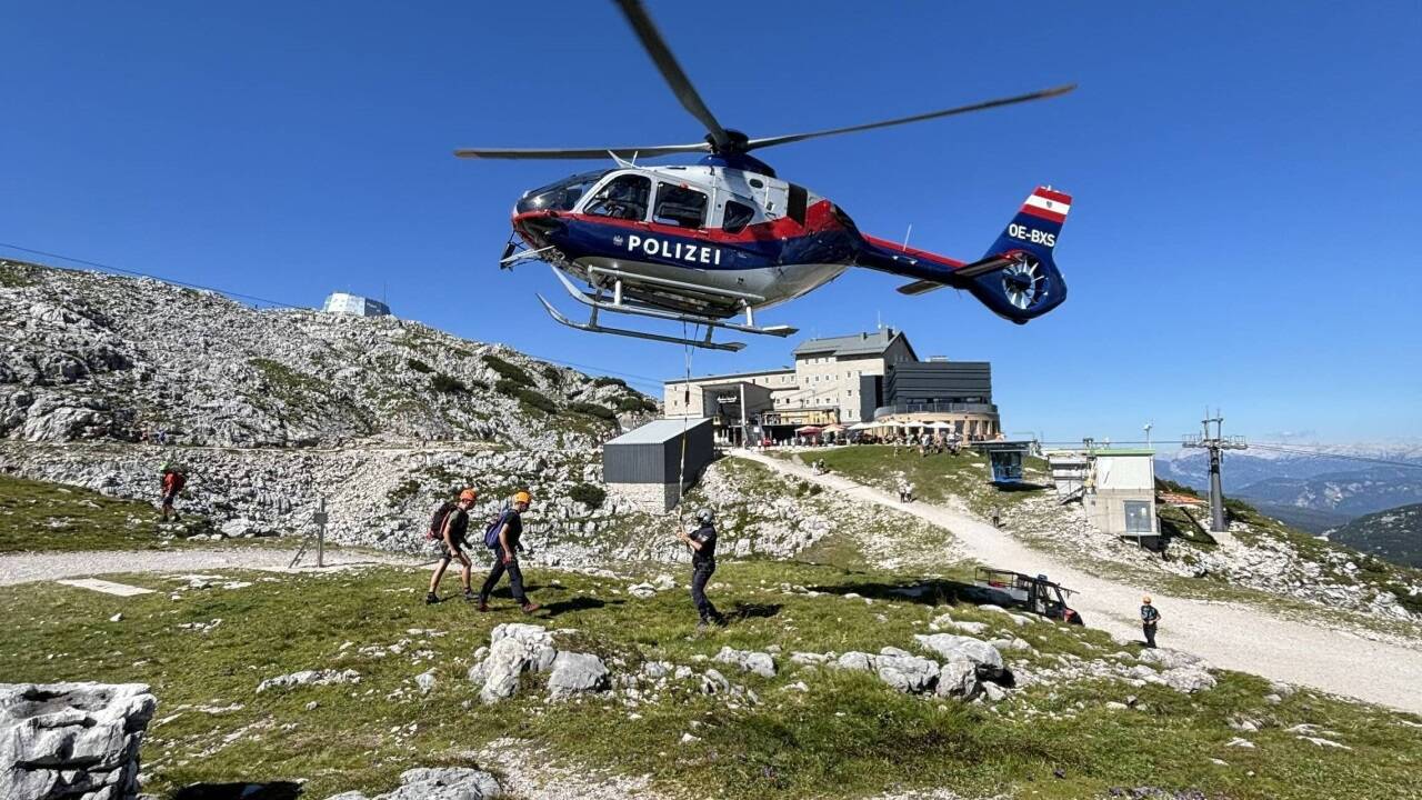 Bilder vom Sucheinsatz nach Bodo Hell, bereitgestellt von der Bergrettung Obertraun. Im Bild: Die Bergstation der Krippenstein-Seilbahn.  