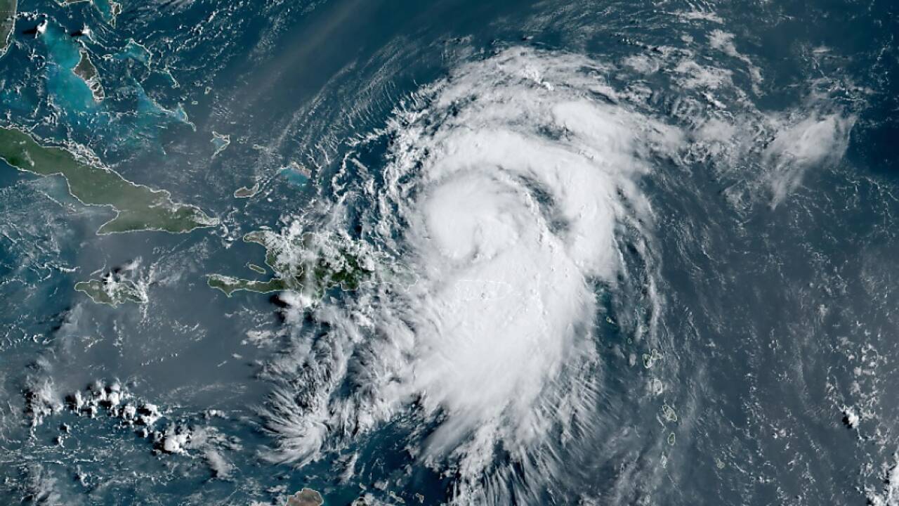 Ein Satellitenbild zeigt den Tropensturm in der Karibik Ein Satellitenbild zeigt den Tropensturm in der Karibik