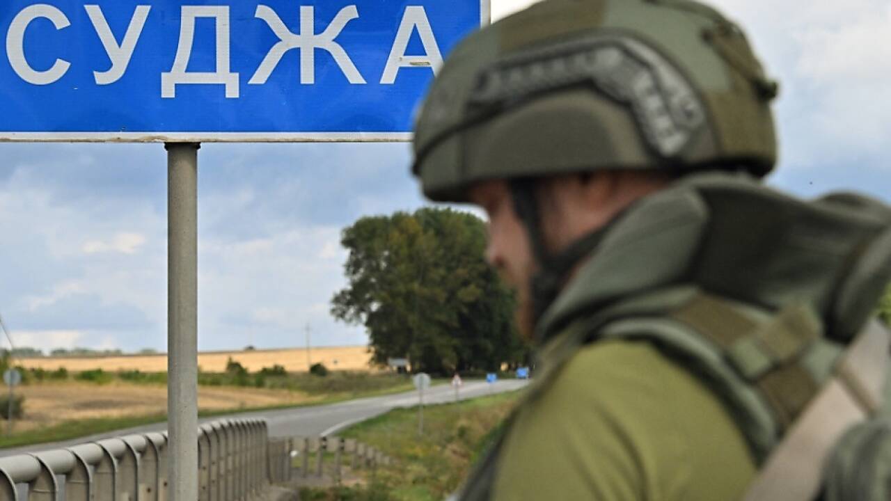 Russische Stadt Sudscha im Visier der ukrainischen Armee  Russische Stadt Sudscha im Visier der ukrainischen Armee