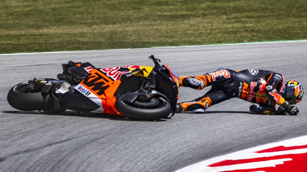 KTM-Pilot Brad Binder stürzte in der bisherigen MotoGP-Saison zu oft. 