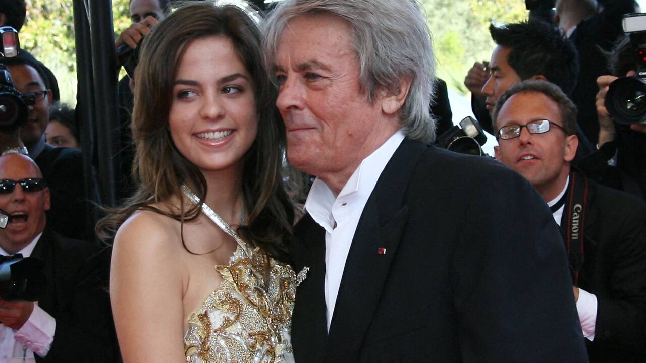 Alain Delon mit Tochter Anouchka im Jahr 2007. 