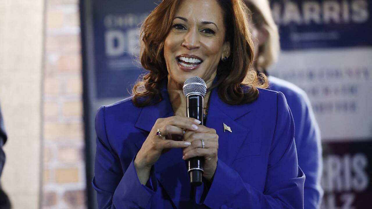 Kamala Harris bei einem Auftritt in Rochester in Pennsylvania 