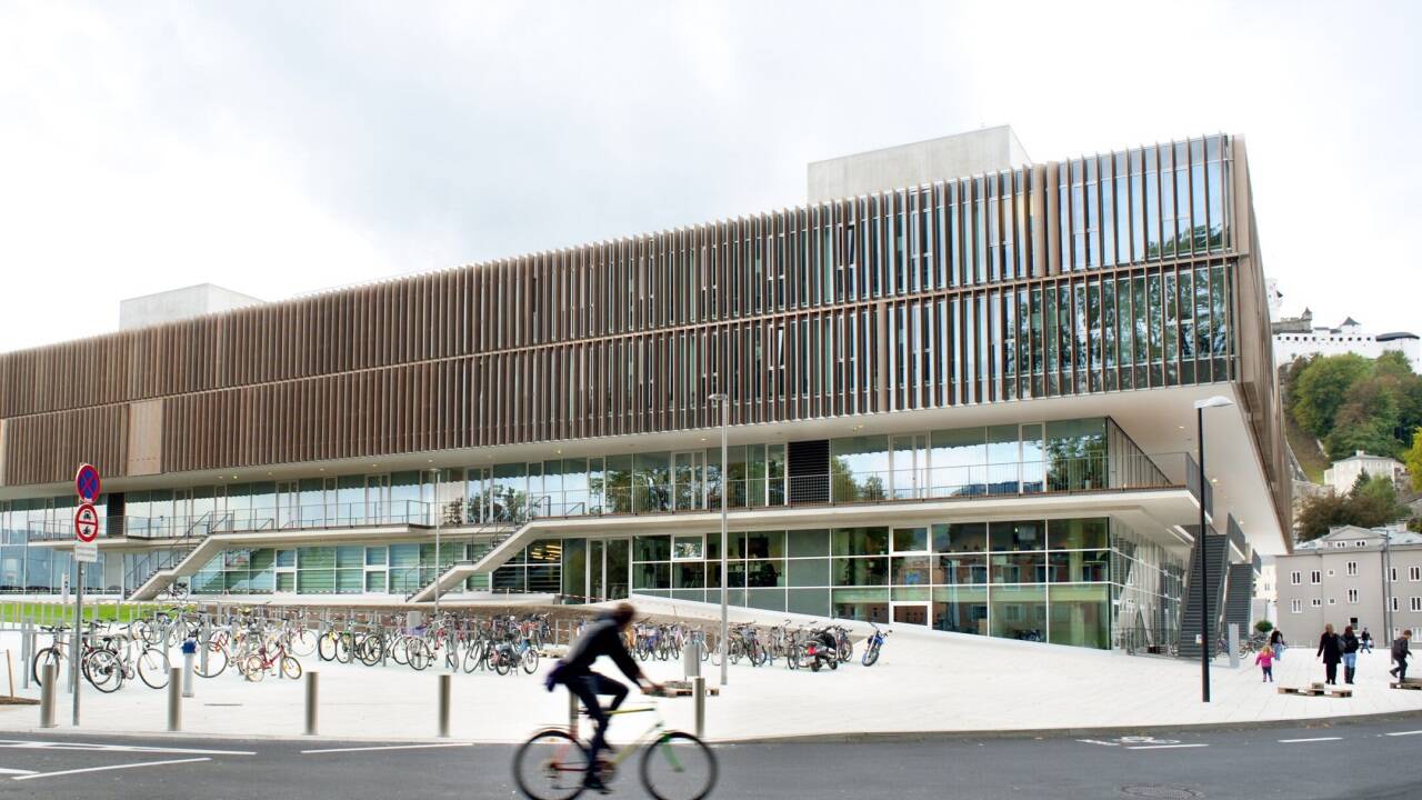 Der Unipark der Universität Salzburg im Nonntal.  
