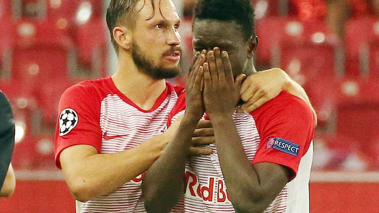 2018 erlebten Andreas Ulmer und Amadou Haidara das bittere Aus gegen Roter Stern Belgrad. 