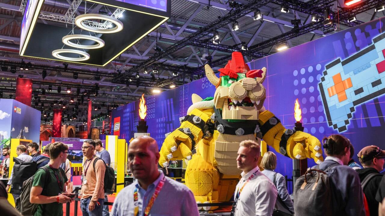 Lego-Stand auf der Gamescom in Köln im Jahr 2024. Lego-Stand auf der Gamescom in Köln im Jahr 2024.