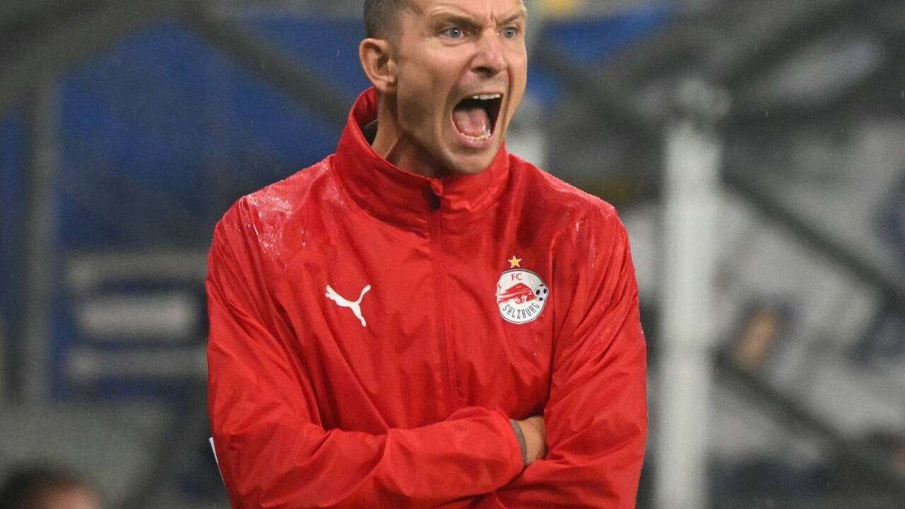 Salzburg-Trainer Pep Lijnders hatte viel zu analysieren.  Salzburg-Trainer Pep Lijnders hatte viel zu analysieren.