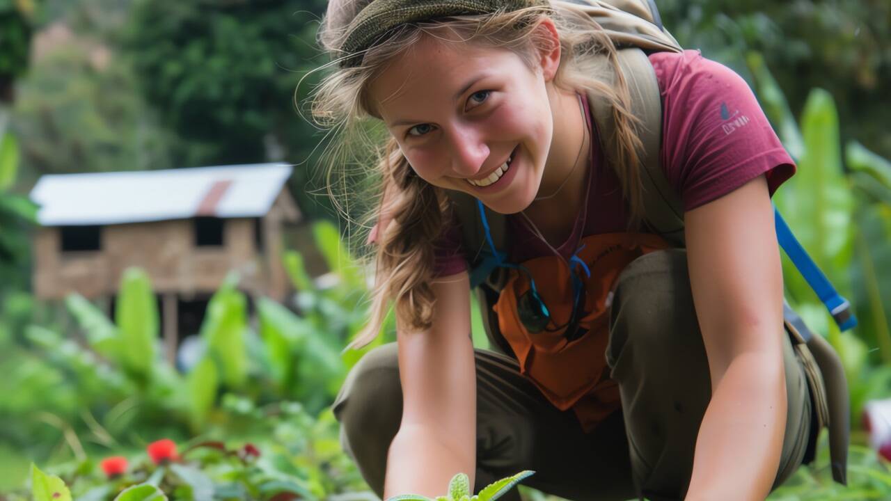 Wenn das neue Grün wächst und gedeiht, macht Voluntourism noch mehr Spaß 