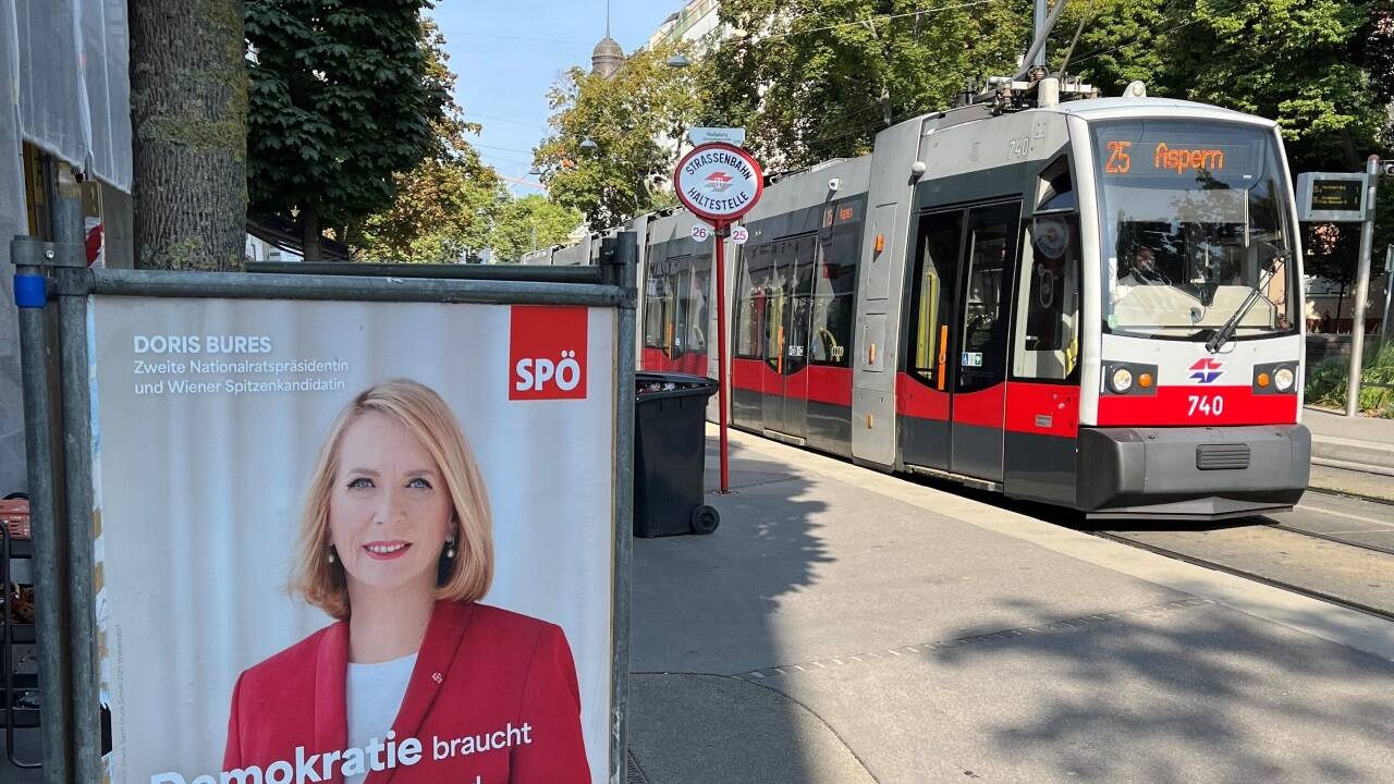 Die Wiener Spitzenkandidatin Doris Bures positioniert sich als Anti-Babler.  Die Wiener Spitzenkandidatin Doris Bures positioniert sich als Anti-Babler.