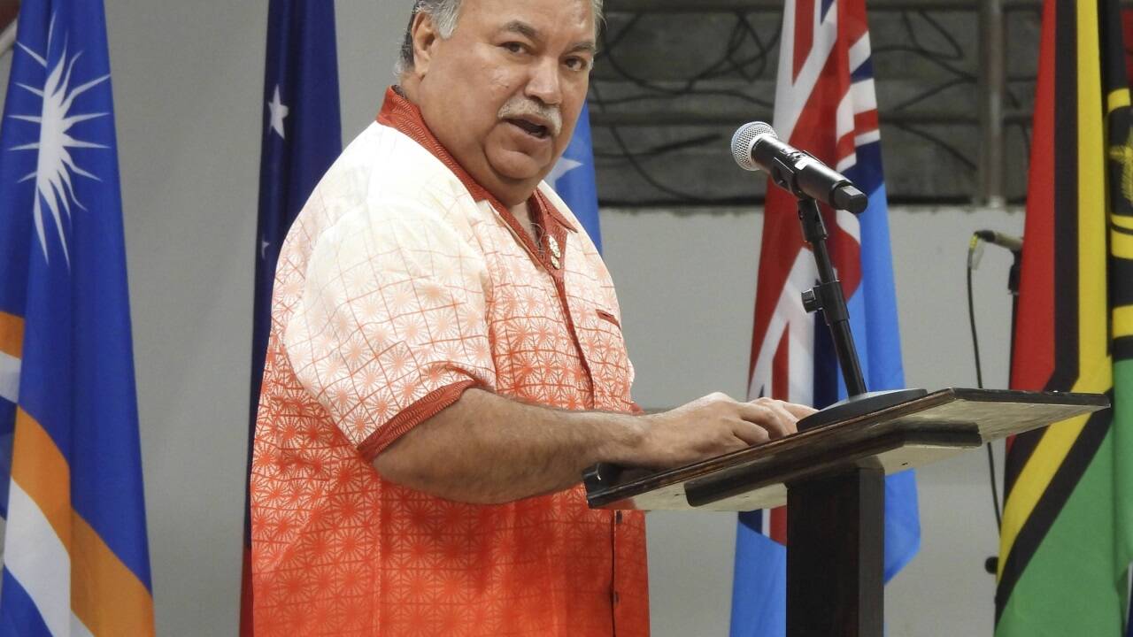 Der Generalsekretär des Inselforums, Baron Waqa.  Der Generalsekretär des Inselforums, Baron Waqa.