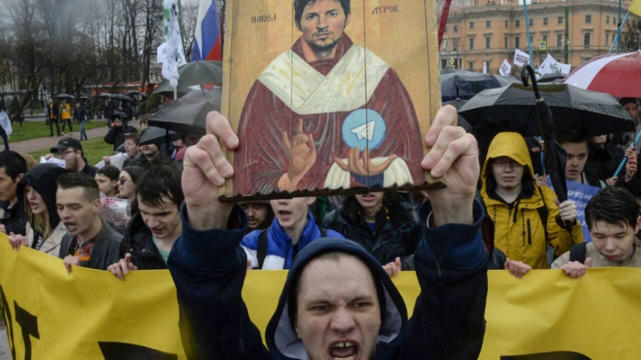 Protest gegen Festnahme in Russland 