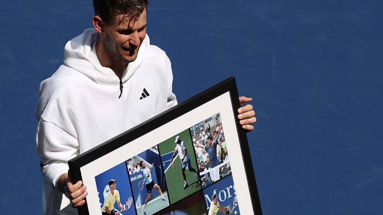 Dominic Thiem wurde bei den US Open verabschiedet.  Dominic Thiem wurde bei den US Open verabschiedet.