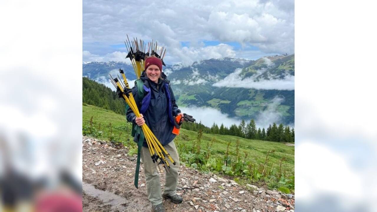 Ronja beim Koppeln. 
