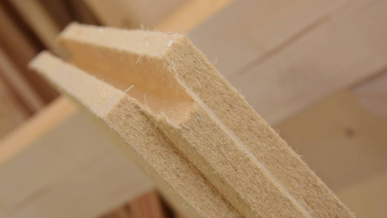 Holzfaserplatten zum Dämmen.   Holzfaserplatten zum Dämmen.
