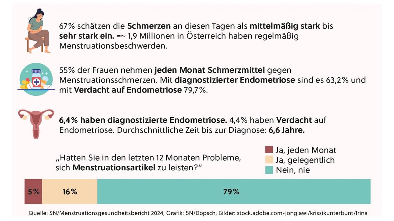 Auszug aus dem Menstruationsgesundheitsbericht. 
