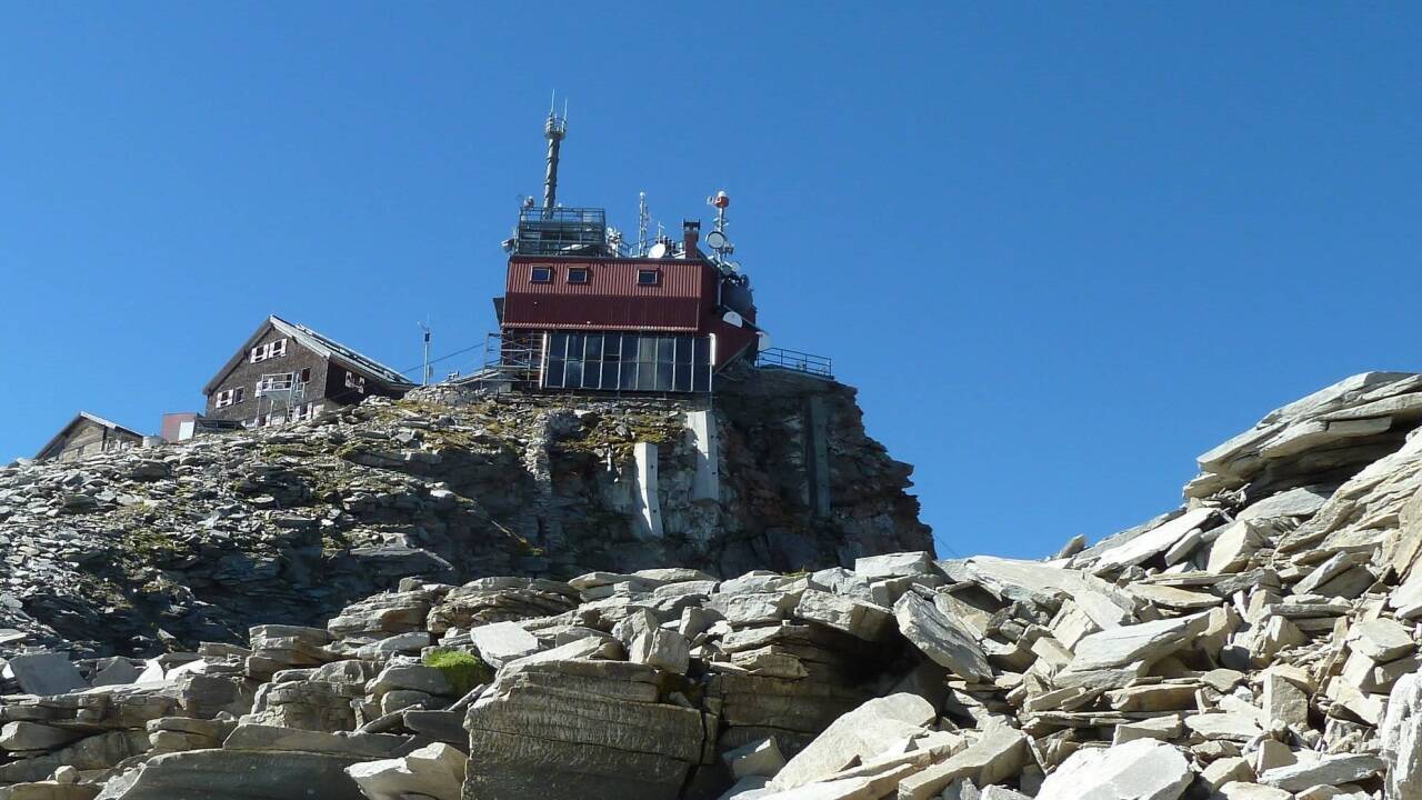 Das Observatorium auf dem Sonnblick. 