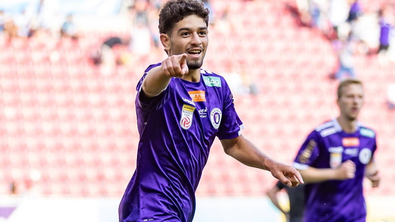 Bobzien erzielte das 1:0 für Austria Klagenfurt 