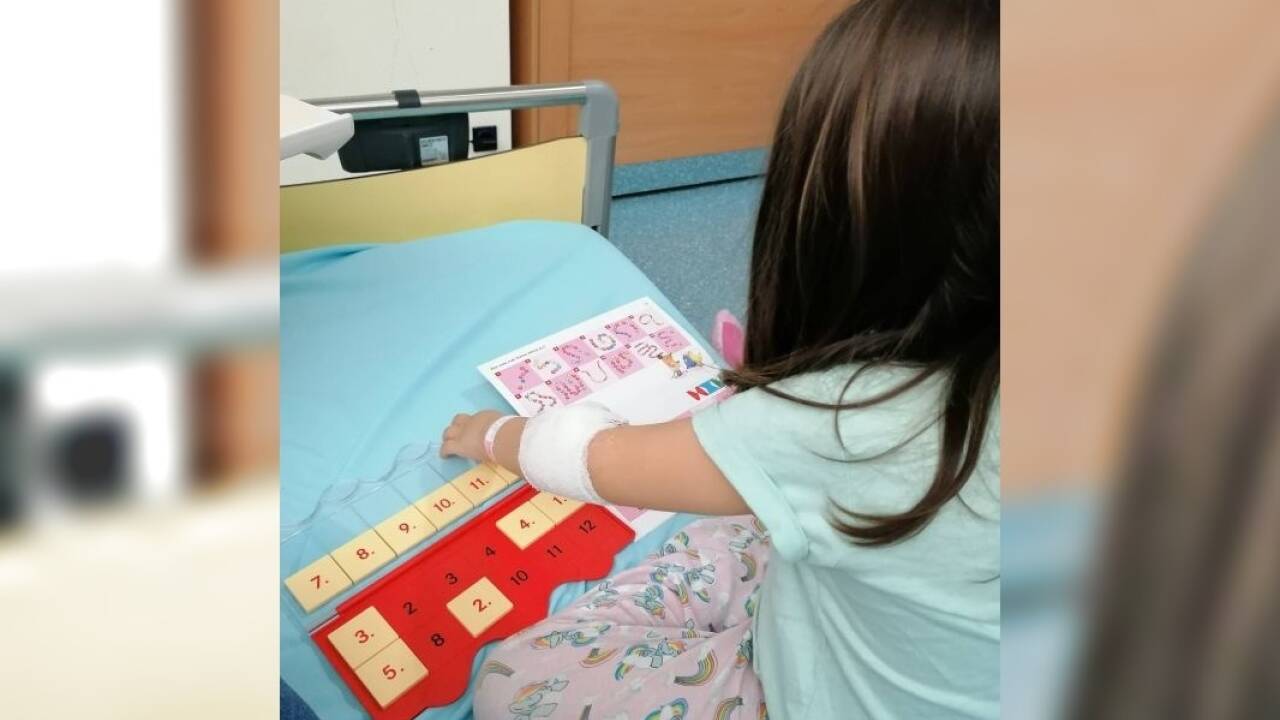 Im Krankenhaus wird auch gelernt. 