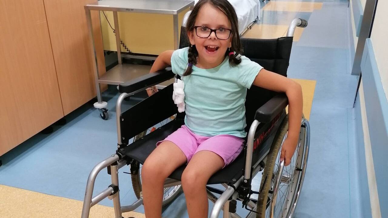 Gut gelaunt im Krankenhaus. 