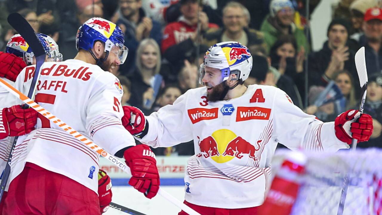 Salzburgs Eisbullen siegten in der CHL (Archivbild) 
