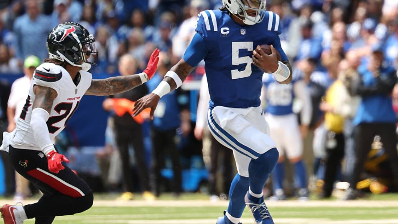 Colts-Quarterback Richardson zeigte ein gutes Spiel Colts-Quarterback Richardson zeigte ein gutes Spiel