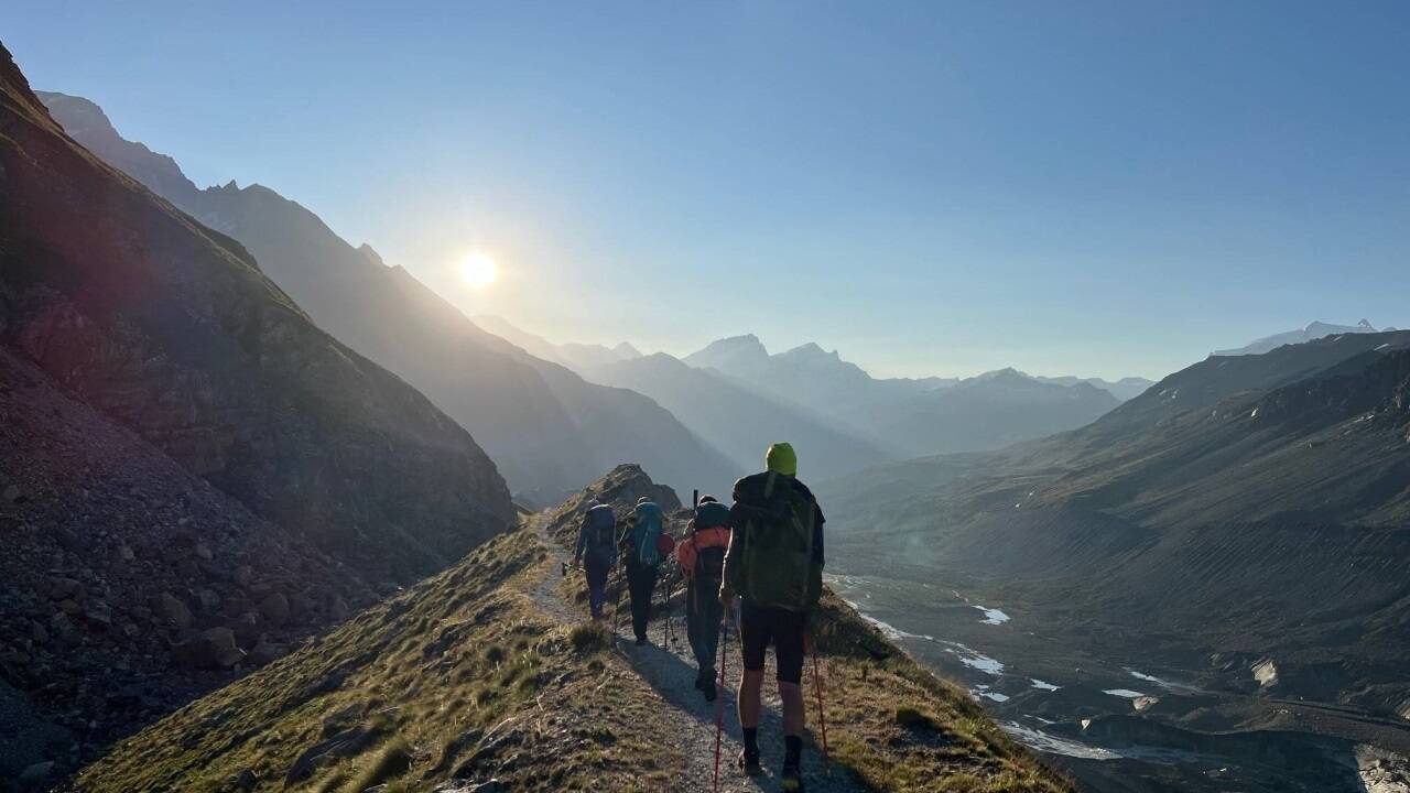 Abstieg nach Zermatt 