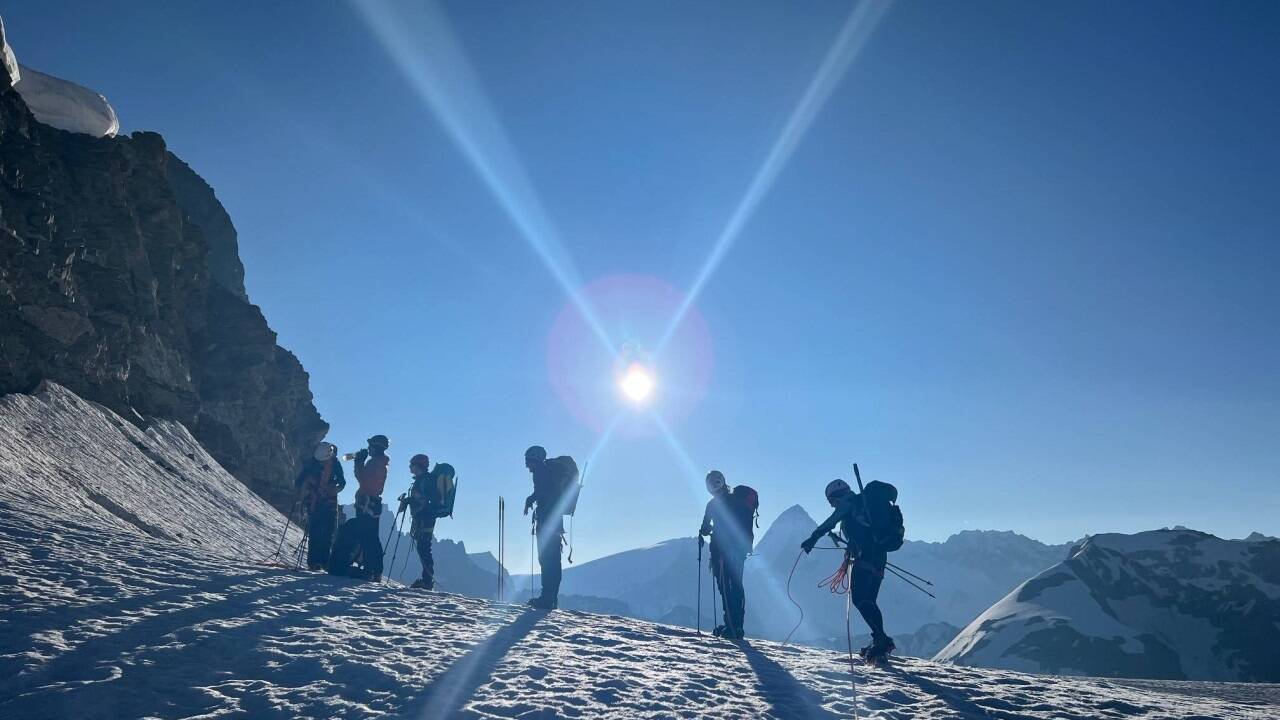 Unterwegs am Gletscher 