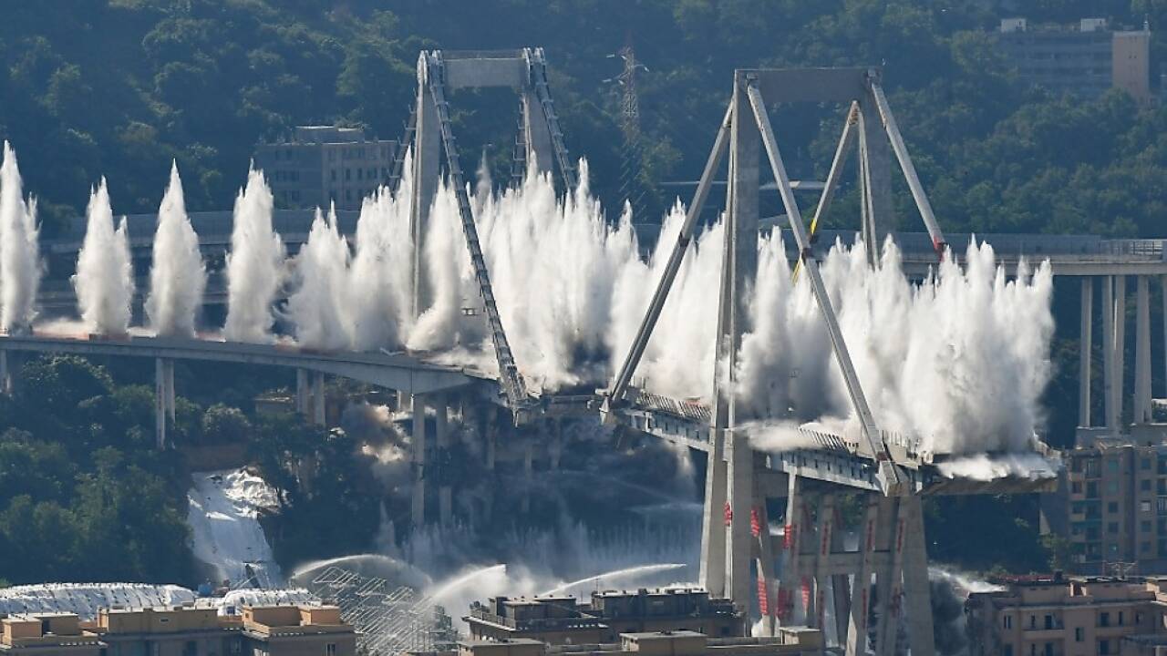 Am 14. August 2018 stürzte die Morandi-Brücke in Genua ein. 