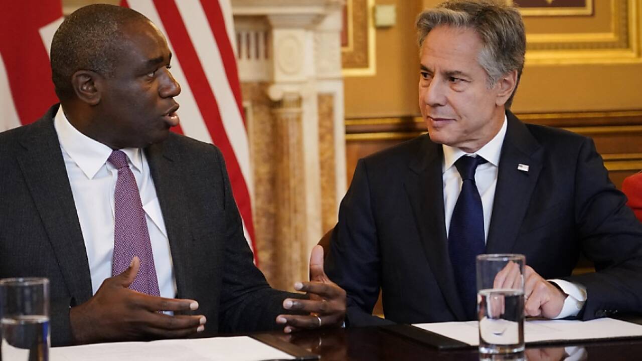 Antony Blinken und David Lammy in Kiew 