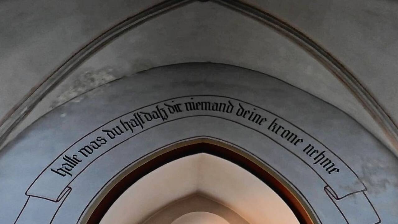 Blick ins Innere der Kirche.  