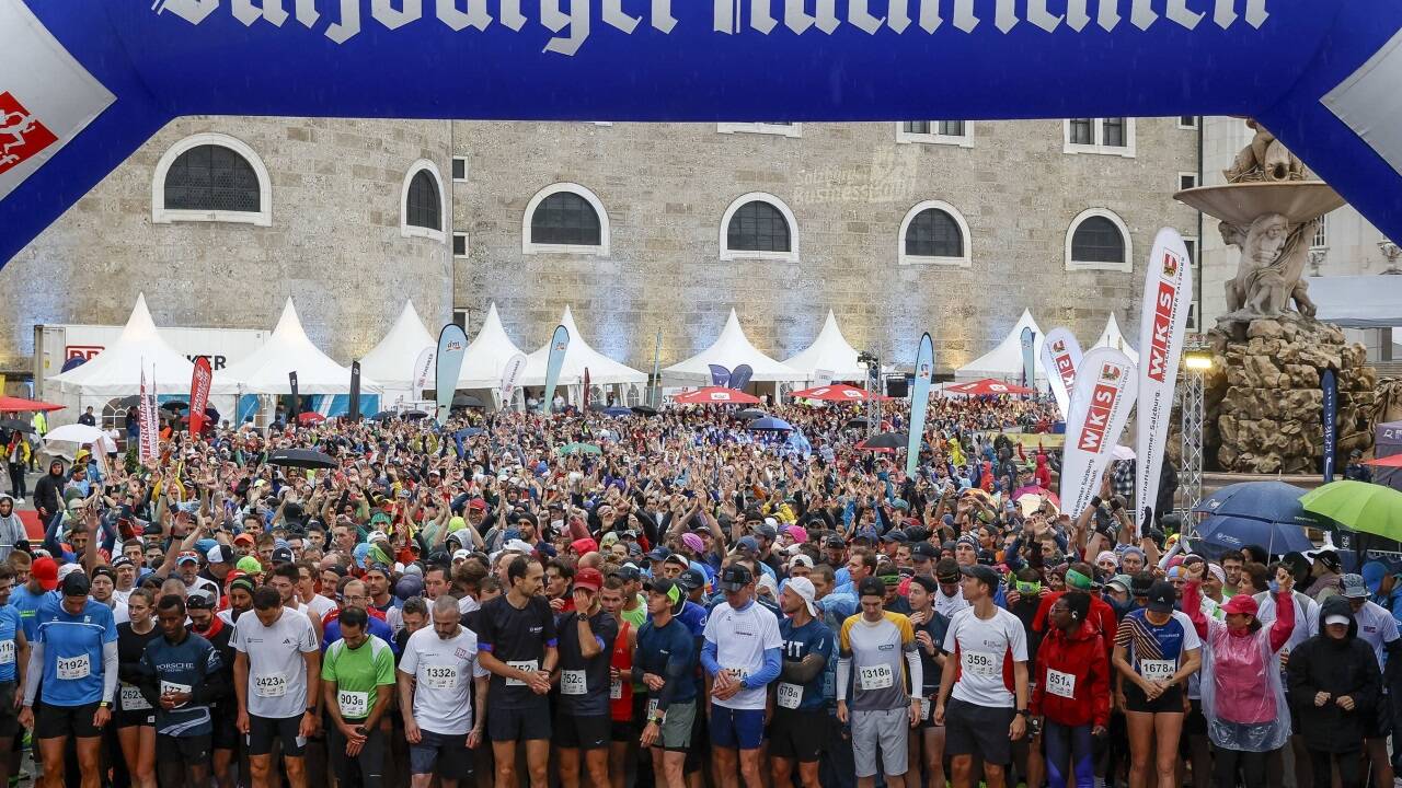 Konzentriert vor dem Start. 