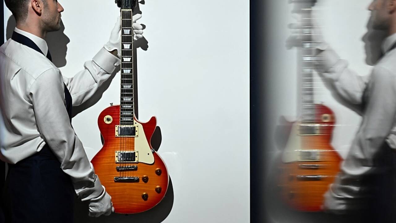 Am besten nur mit Handschuhen anfassen: Die teure Gallagher-Gitarre 