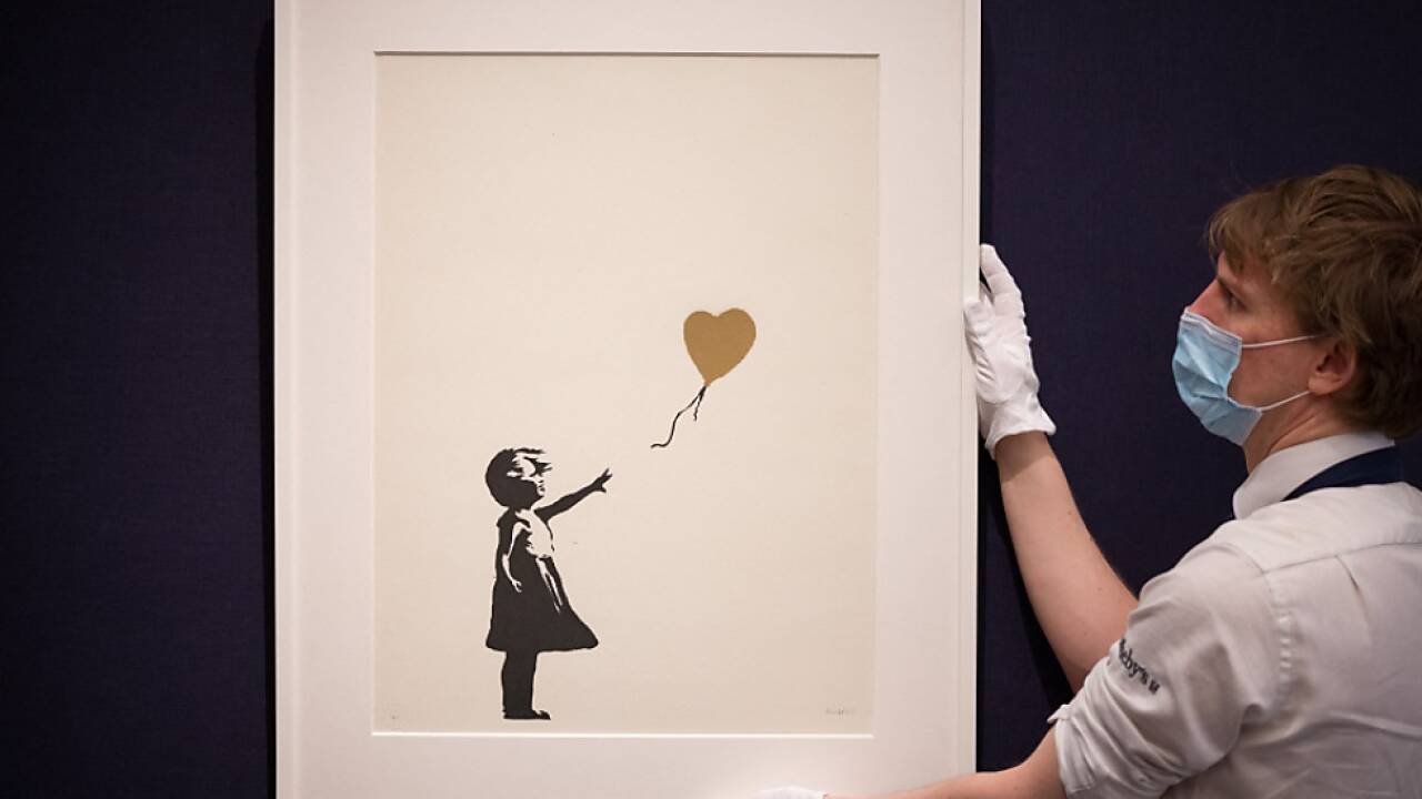 'Girl With Balloon' zeigt ein Mädchen und einen Ballon (Symbolbild) 