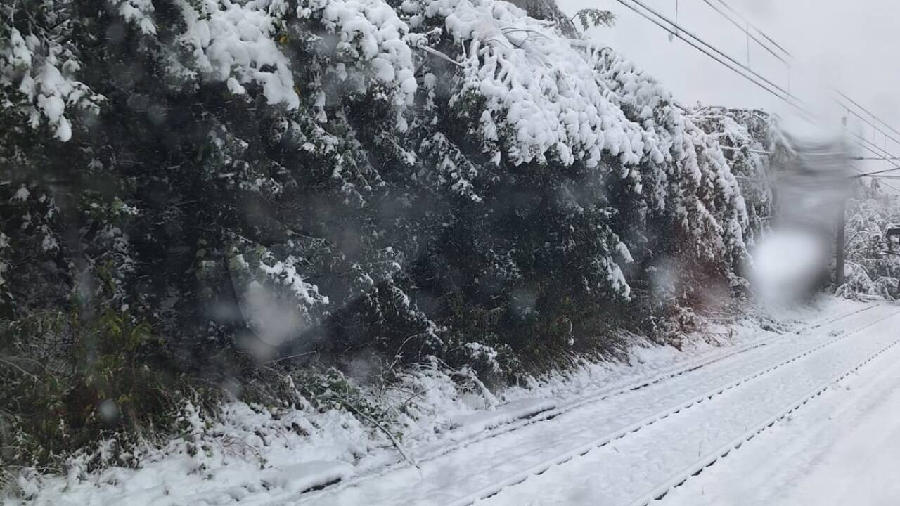 Gesperrt: die Tauernstrecke der ÖBB im Gasteiner Tal. 