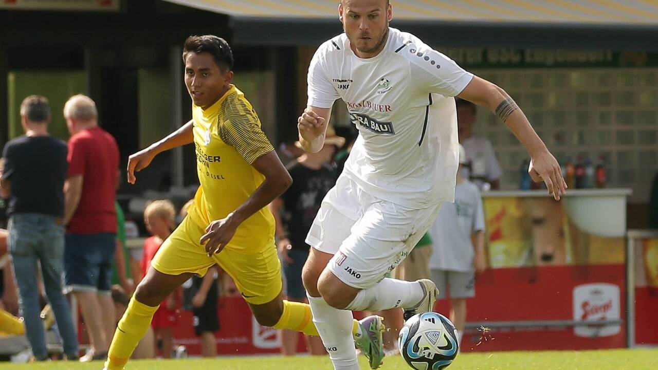 Christopher Mayr spielte diesmal im Mittelfeld. 