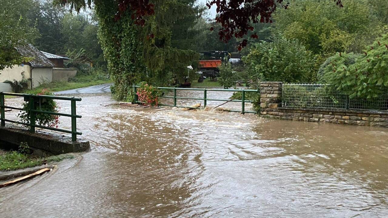 Die Situation am Hausenbach im Bezirk St. Pölten.  