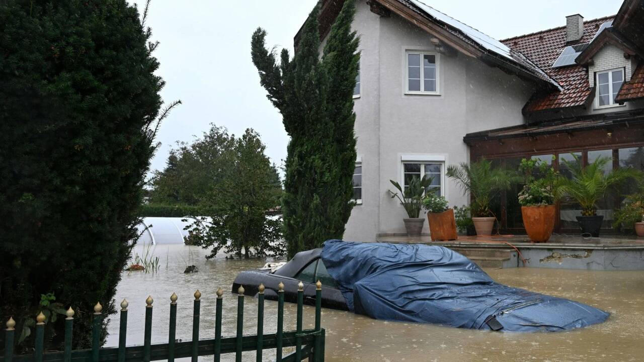 Millionenschäden sind durch das Hochwasser zu erwarten, das Bild wurde in Hadersdorf an der Kamp aufgenommen.  