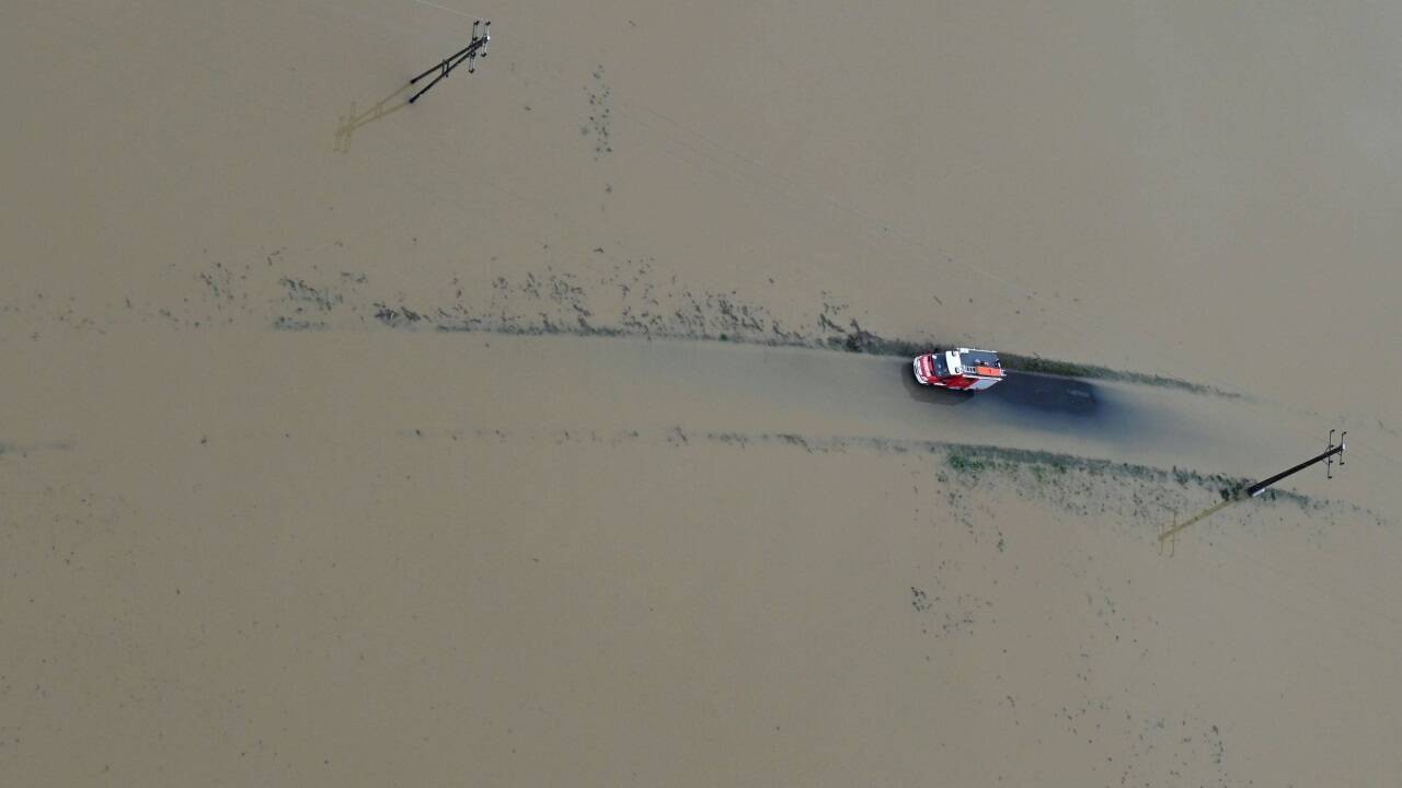 Stark betroffen von Überschwemmungen war das Tullnerfeld  Stark betroffen von Überschwemmungen war das Tullnerfeld