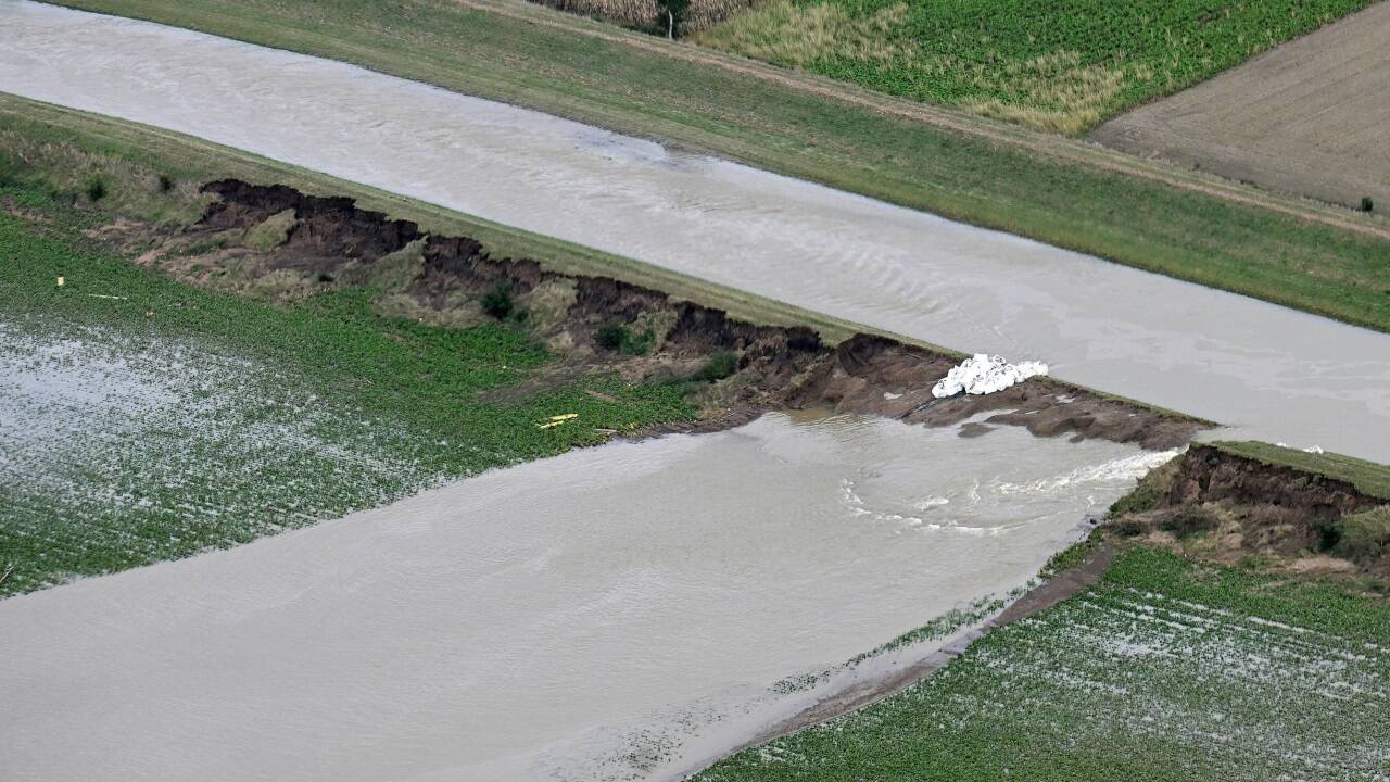 Stark betroffen von Überschwemmungen war das Tullnerfeld  Stark betroffen von Überschwemmungen war das Tullnerfeld