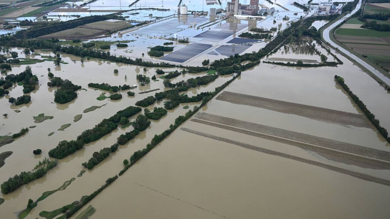 Stark betroffen von Überschwemmungen war das Tullnerfeld  Stark betroffen von Überschwemmungen war das Tullnerfeld