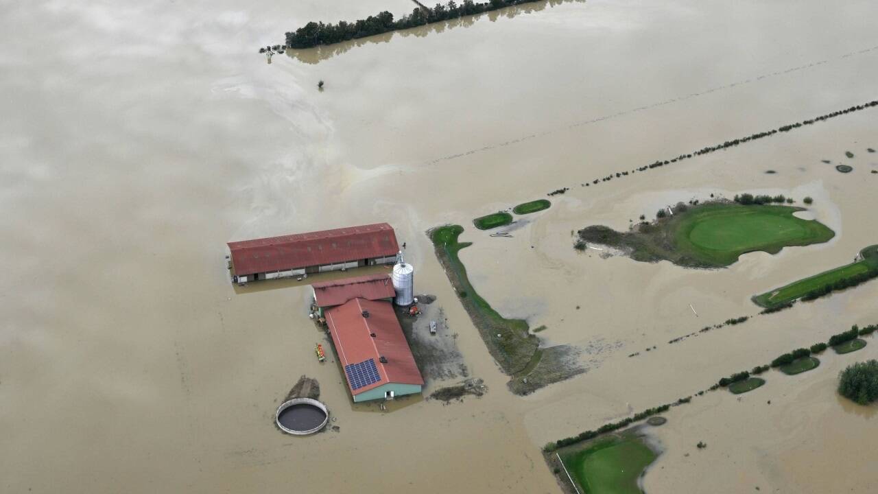 Stark betroffen von Überschwemmungen war das Tullnerfeld  Stark betroffen von Überschwemmungen war das Tullnerfeld