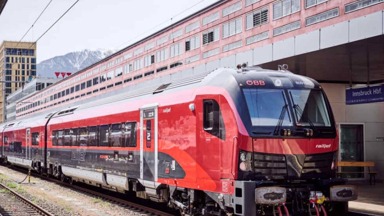 In Österreich wird besonders viel Zug gefahren 