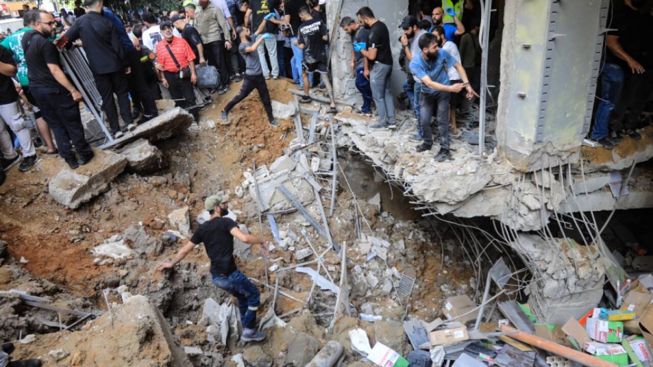 Die Zerstörung nach dem israelischem Luftschlag im Süden von Beirut 