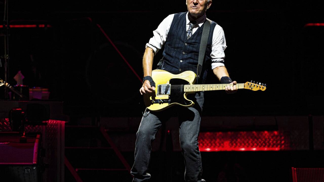 Bruce Springsteen bei der Arbeit. 