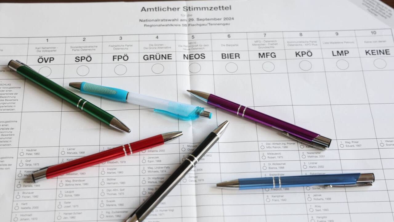 So sieht der Stimmzettel in Salzburg aus.  