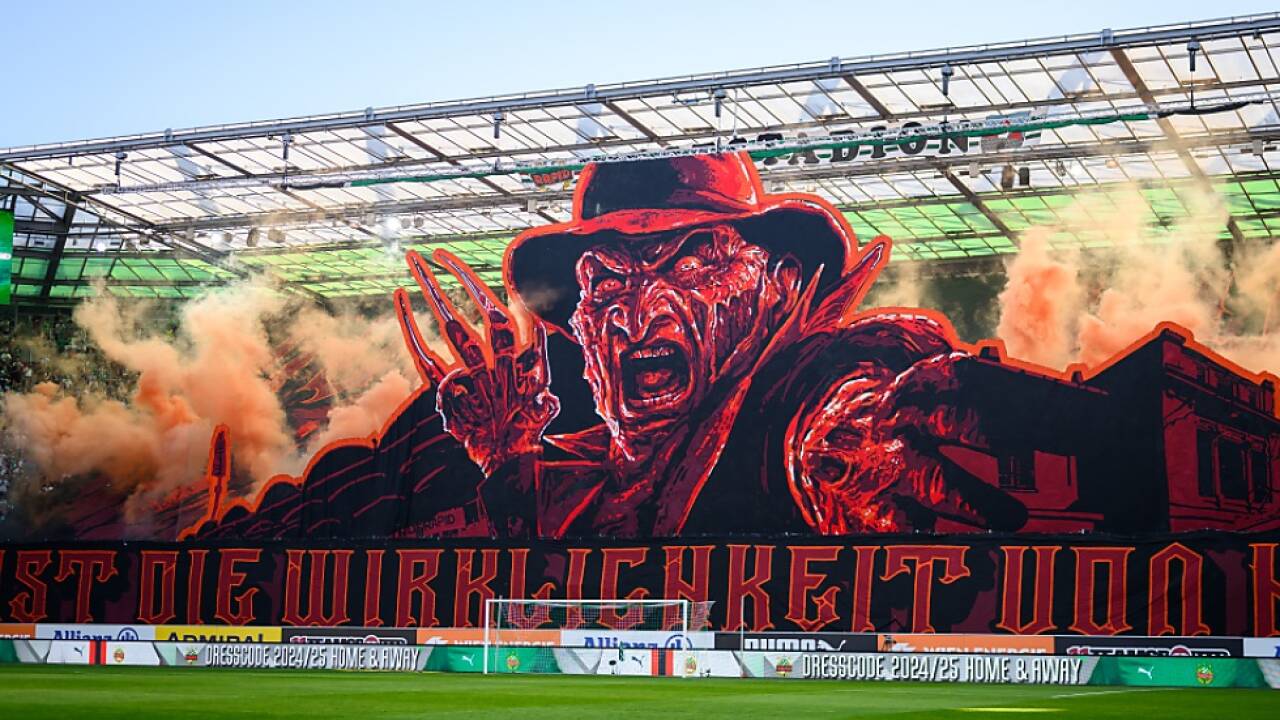 Vor dem Spiel gab es eine Freddy-Krueger-Choreografie 