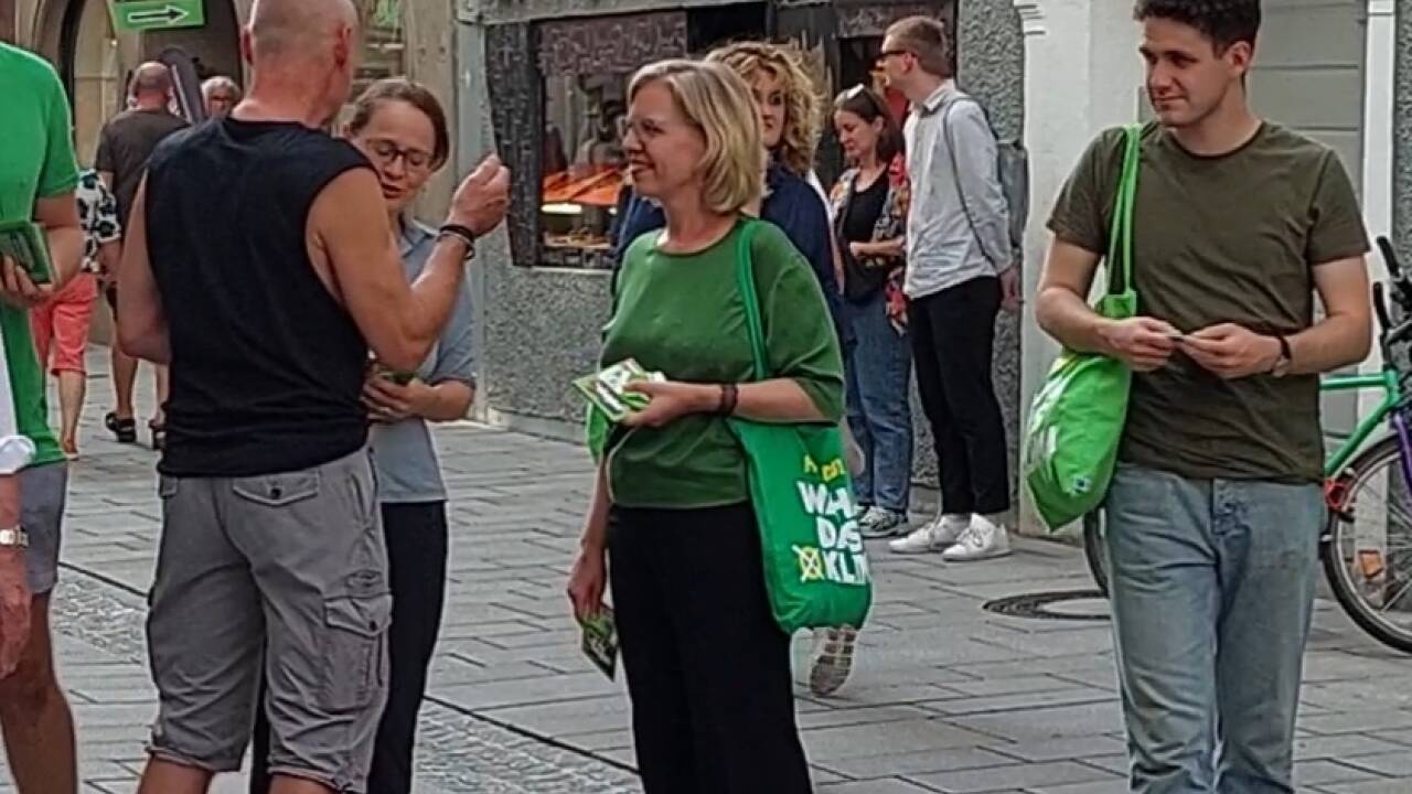 Umweltministerin Leonore Gewessler unterstützte die Salzburger Grünen. 