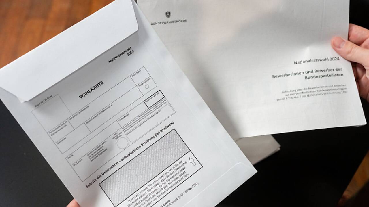 Wahlkarte zur Nationalratswahl 2024 